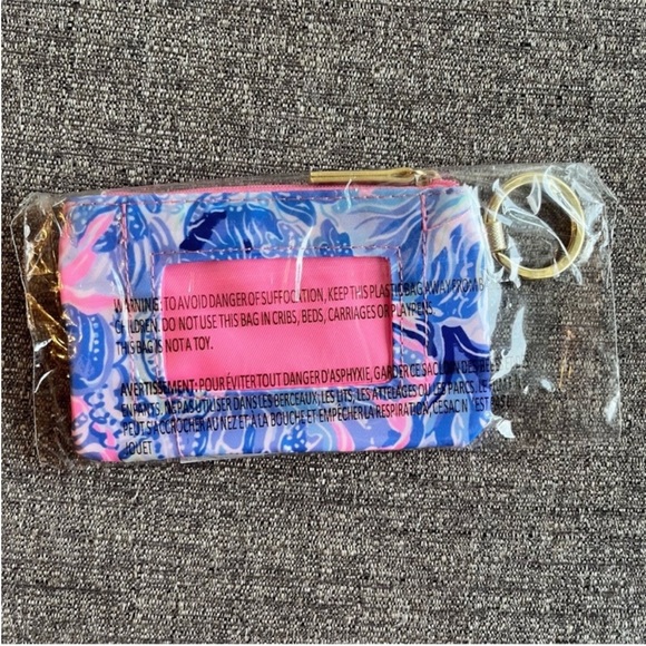 LILLY PULITZER Key Chain ID Case - Picture 3 of 5